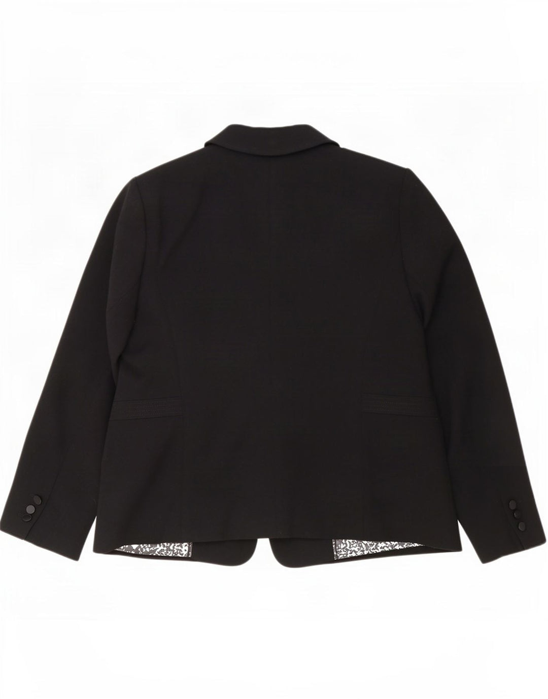 Marks & Spencer Damska marynarka zapinana na 1 guzik UK 20 2XL Czarny poliester