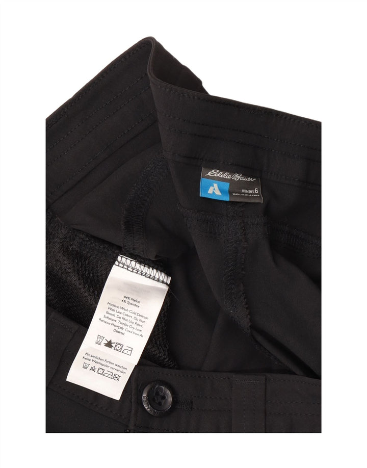 EDDIE BAUER Womens Straight Cargo Capri Trousers US 6 Medium W30 L20 Black Vintage Eddie Bauer and Second-Hand Eddie Bauer from Messina Hembry 
