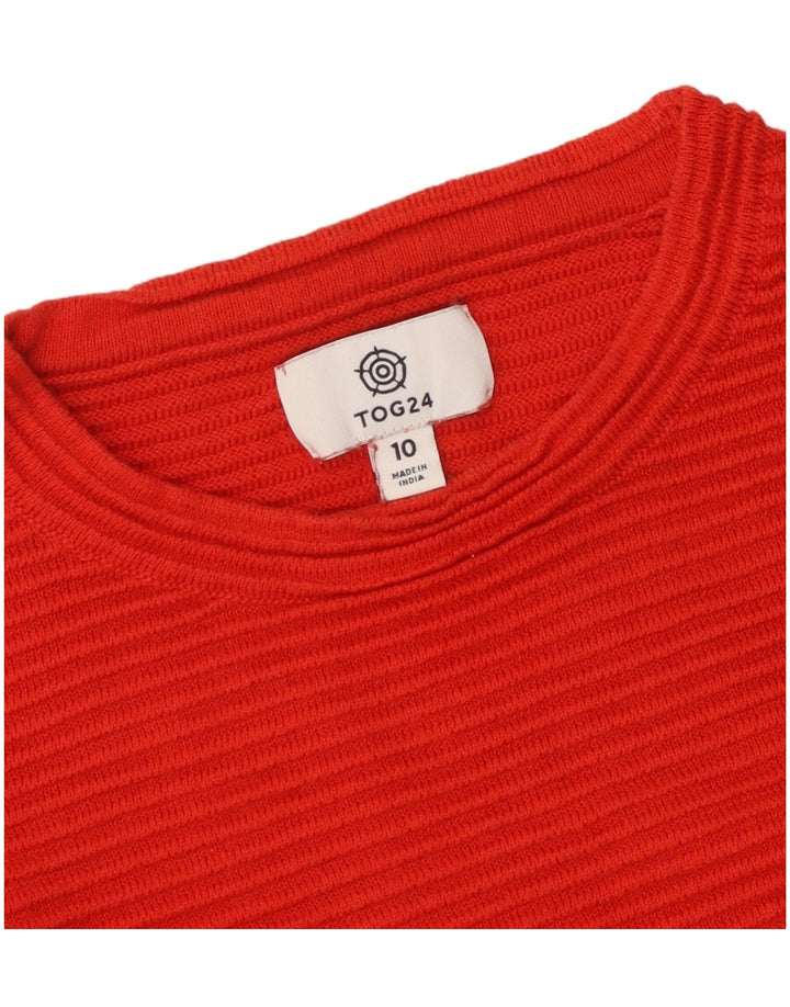 Sweter damski Tog 24 z okrągłym dekoltem UK 10, mały, czerwony