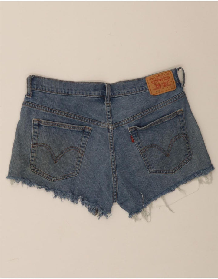 LEVI'S Womens 515 High Waist Denim Hot Pants W30 Medium Blue Cotton Vintage Levi's and Second-Hand Levi's from Messina Hembry 