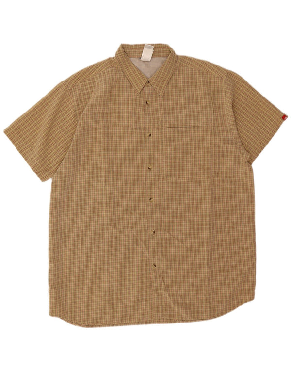 Męska koszulka z krótkim rękawem The North Face 2XL w modalną zieloną kratkę