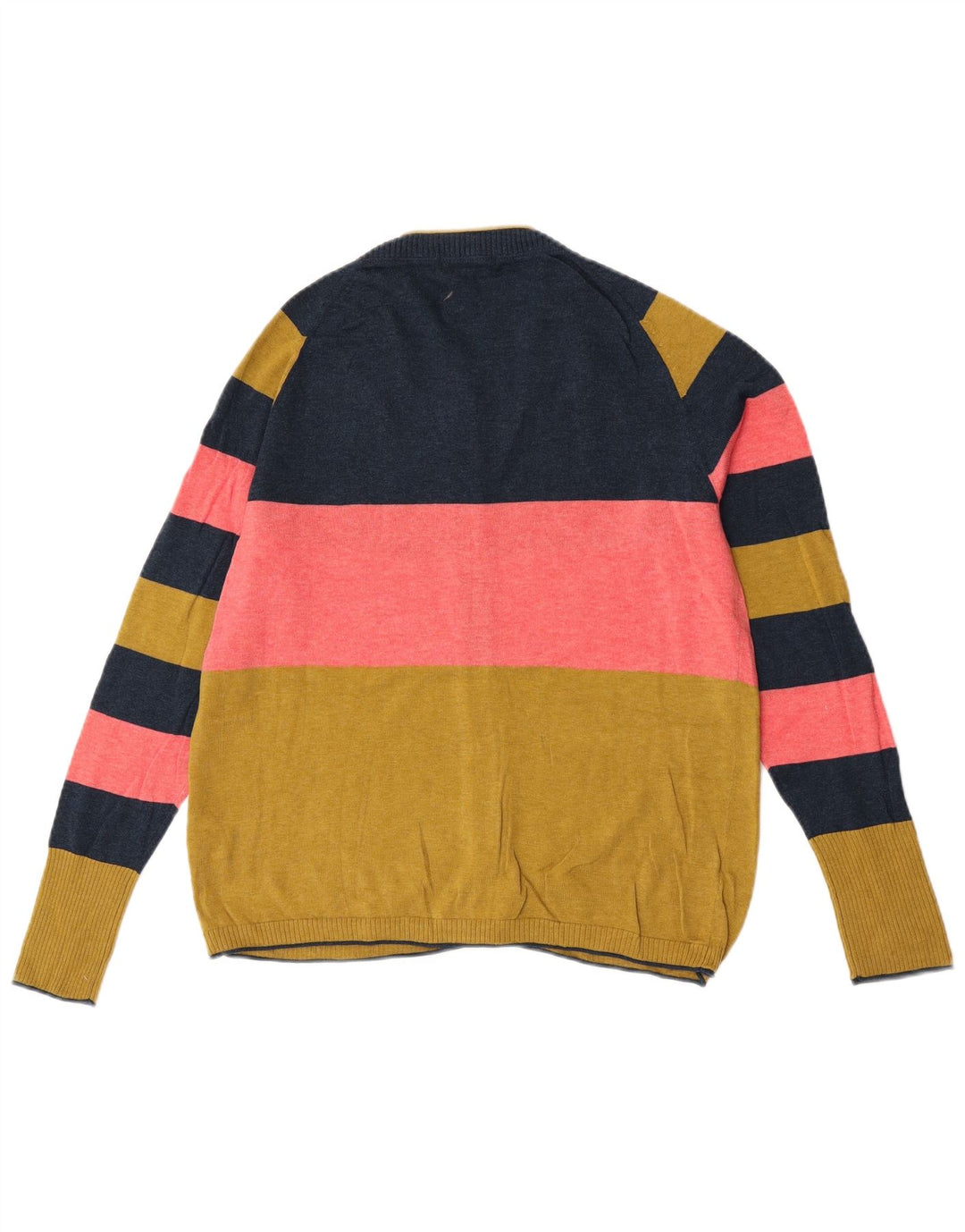 Damski sweter rozpinany White Stuff UK 14, duży, wielokolorowy blok kolorów