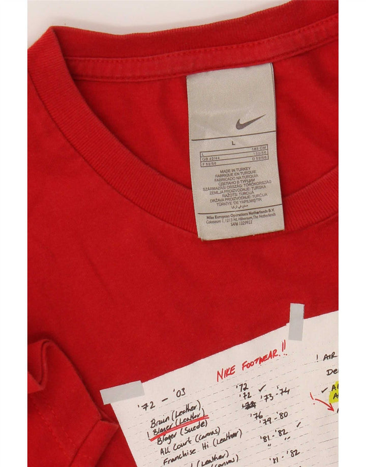 Męski T-shirt Nike Regular Graphic Top, duży, czerwony, bawełniany