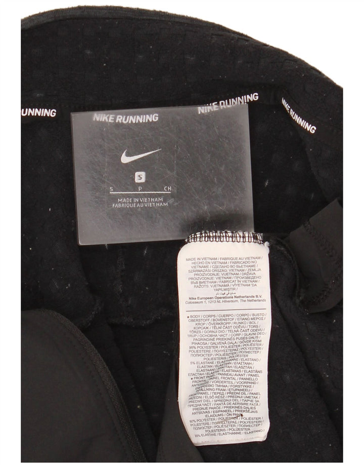 Męska kurtka dresowa Nike, mała, czarna, z poliestru w cętki
