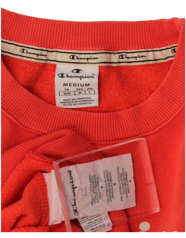 Damska bluza Champion Graphic Jumper UK 12 Średnia czerwona bawełna