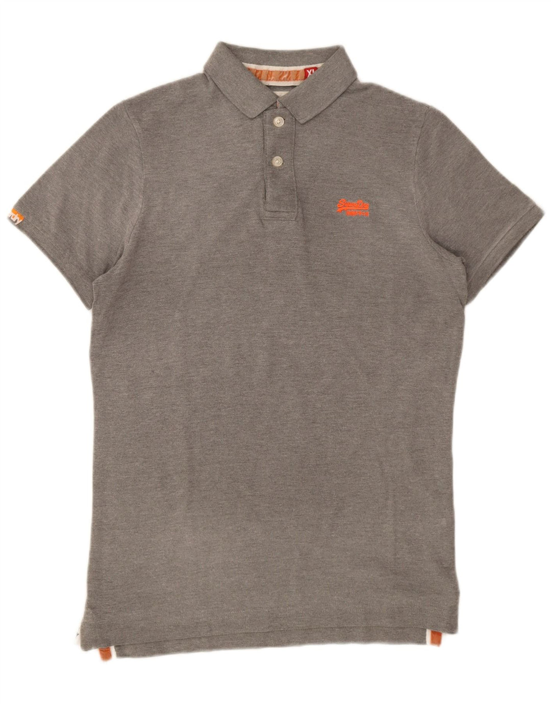 Męska koszulka polo Superdry XL, szara, bawełniana