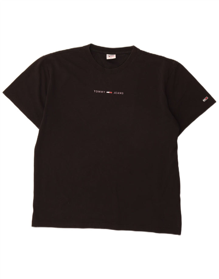 Męski T-shirt z grafiką Tommy Hilfiger Top 2XL w kolorze czarnym