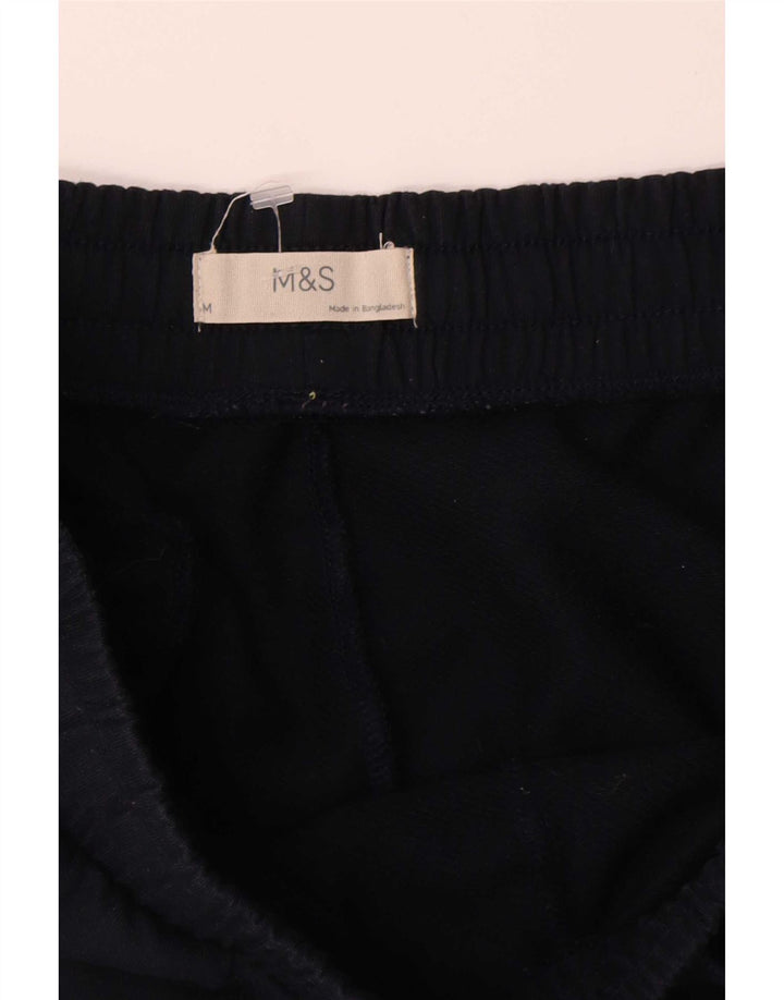 Damskie spodnie dresowe Marks & Spencer UK 14, średnie, granatowe, bawełniane