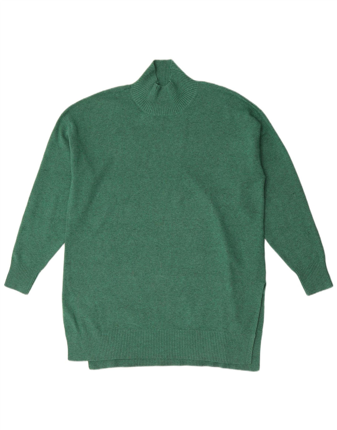 Marks & Spencer Damski sweter z golfem, UK 14, średni zielony