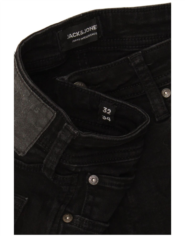 Męskie jeansy skinny JACK & JONES W32 L34 czarne