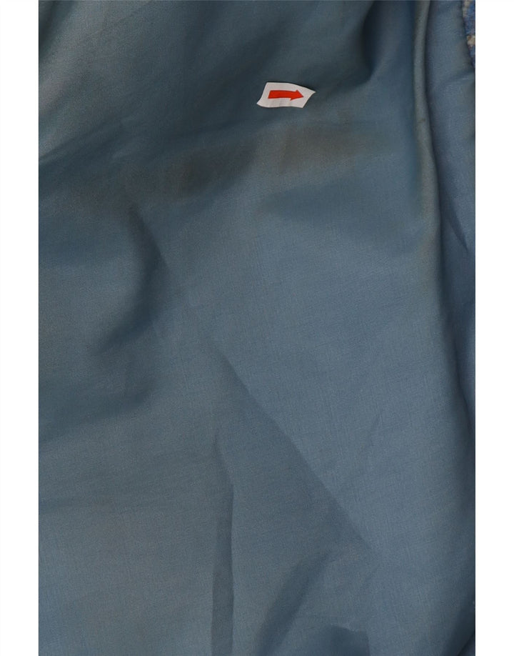 Damski płaszcz wiatrówka o luźnym kroju VINTAGE UK 16 Large Blue Fair Isle