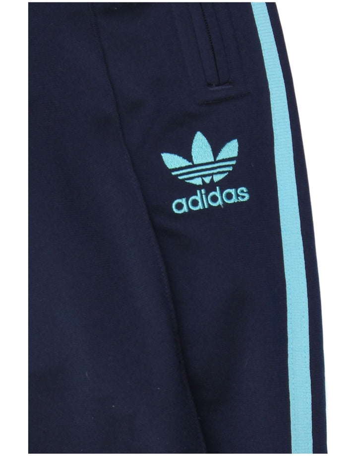 Damskie spodnie dresowe Adidas EU 36, małe, granatowe, poliestrowe