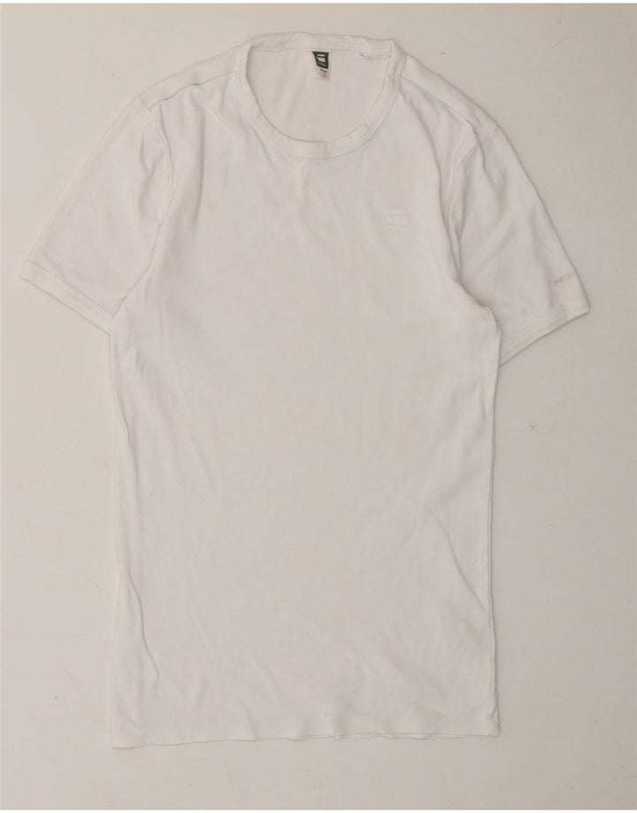 G-STAR Womens T-Shirt Top UK 8 Small White Vintage G-Star and Second-Hand G-Star from Messina Hembry 