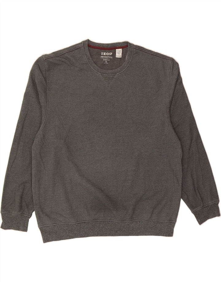 IZOD Mens Sweatshirt Jumper 2XL Grey Polyester Vintage Izod and Second-Hand Izod from Messina Hembry 