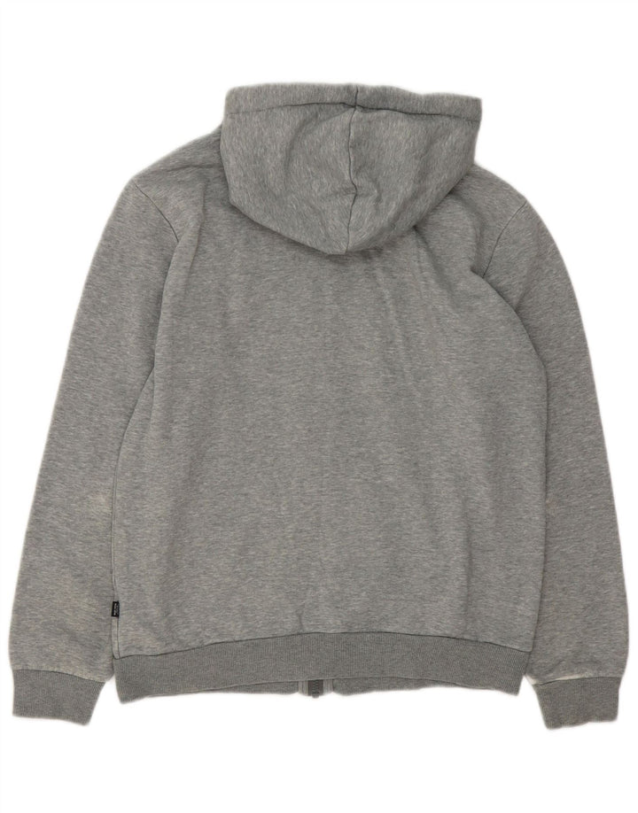 Męski sweter Puma z kapturem i zamkiem, mały, szary, nakrapiany