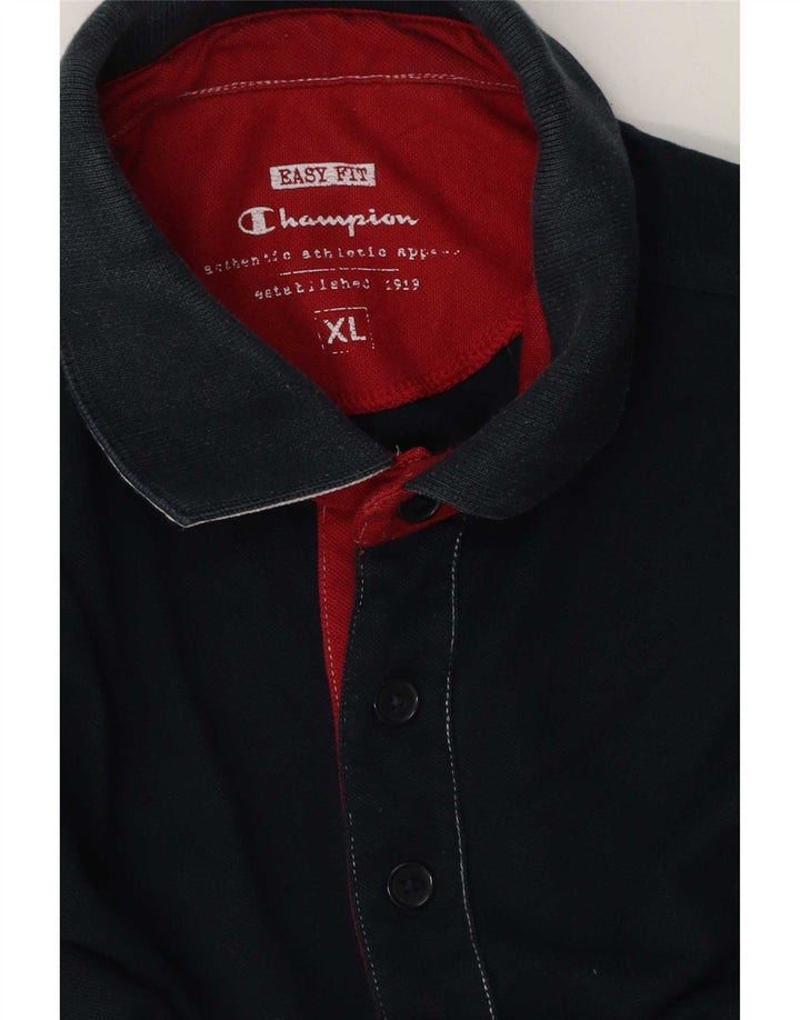 Męska koszulka polo Champion Easy Fit XL w kolorze granatowym