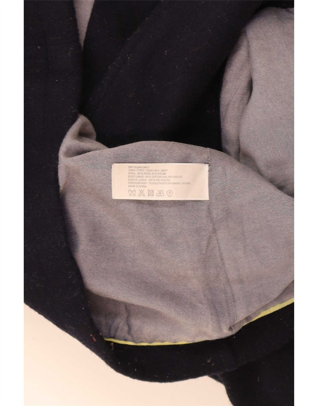 Płaszcz damski Fat Face Pea Coat UK 10 Small, granatowy, wełniany