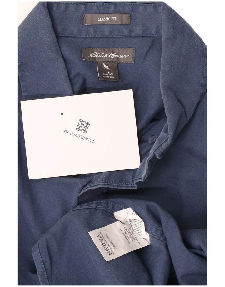 Koszula męska Eddie Bauer o klasycznym kroju, średnioniebieska, bawełniana