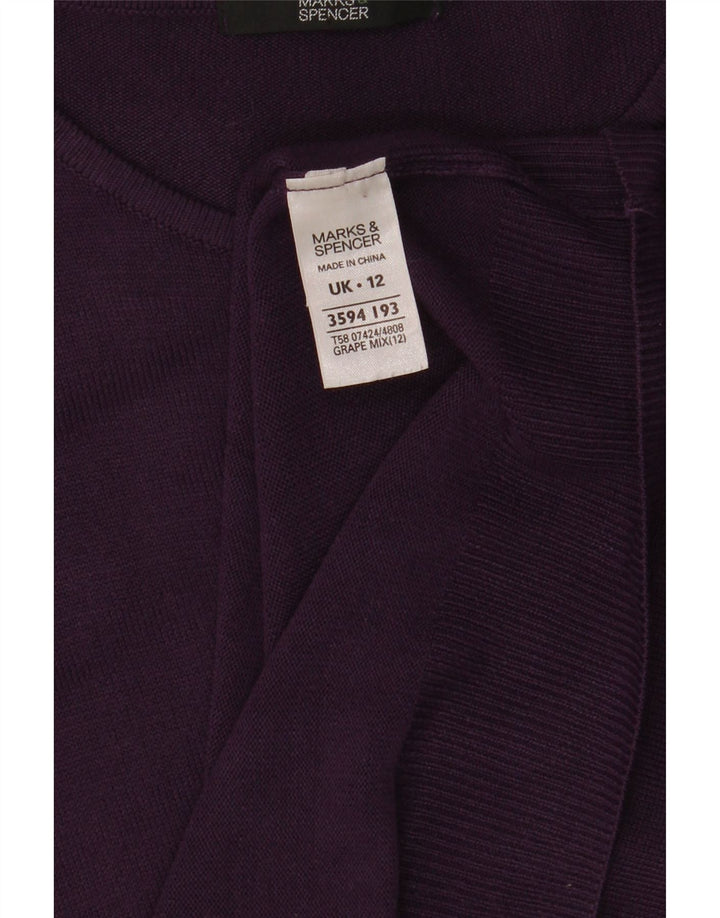 Damski sweter Marks & Spencer z dekoltem w łódkę, UK 12, średni fiolet