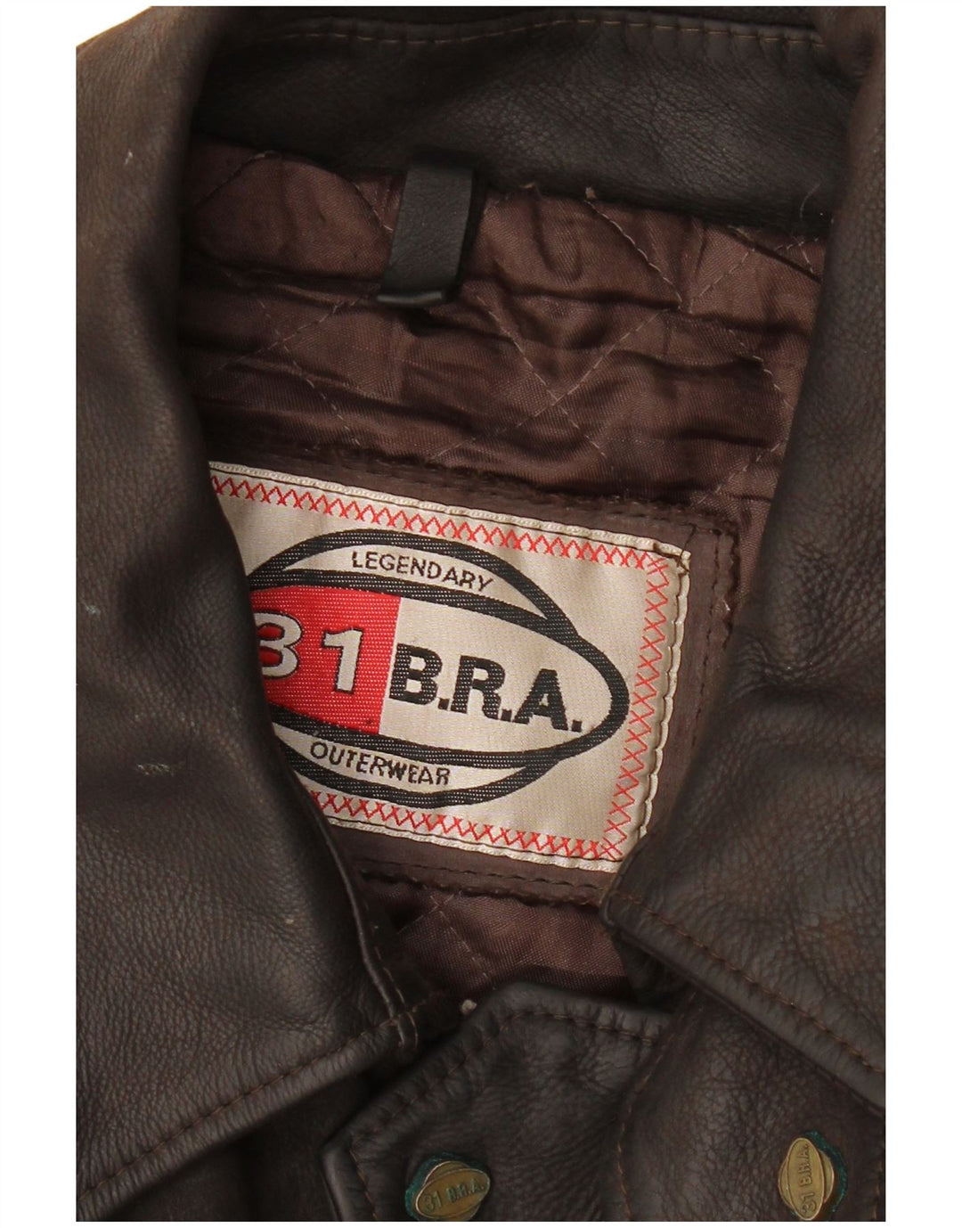 Męska kurtka skórzana VINTAGE UK 42 XL brązowa
