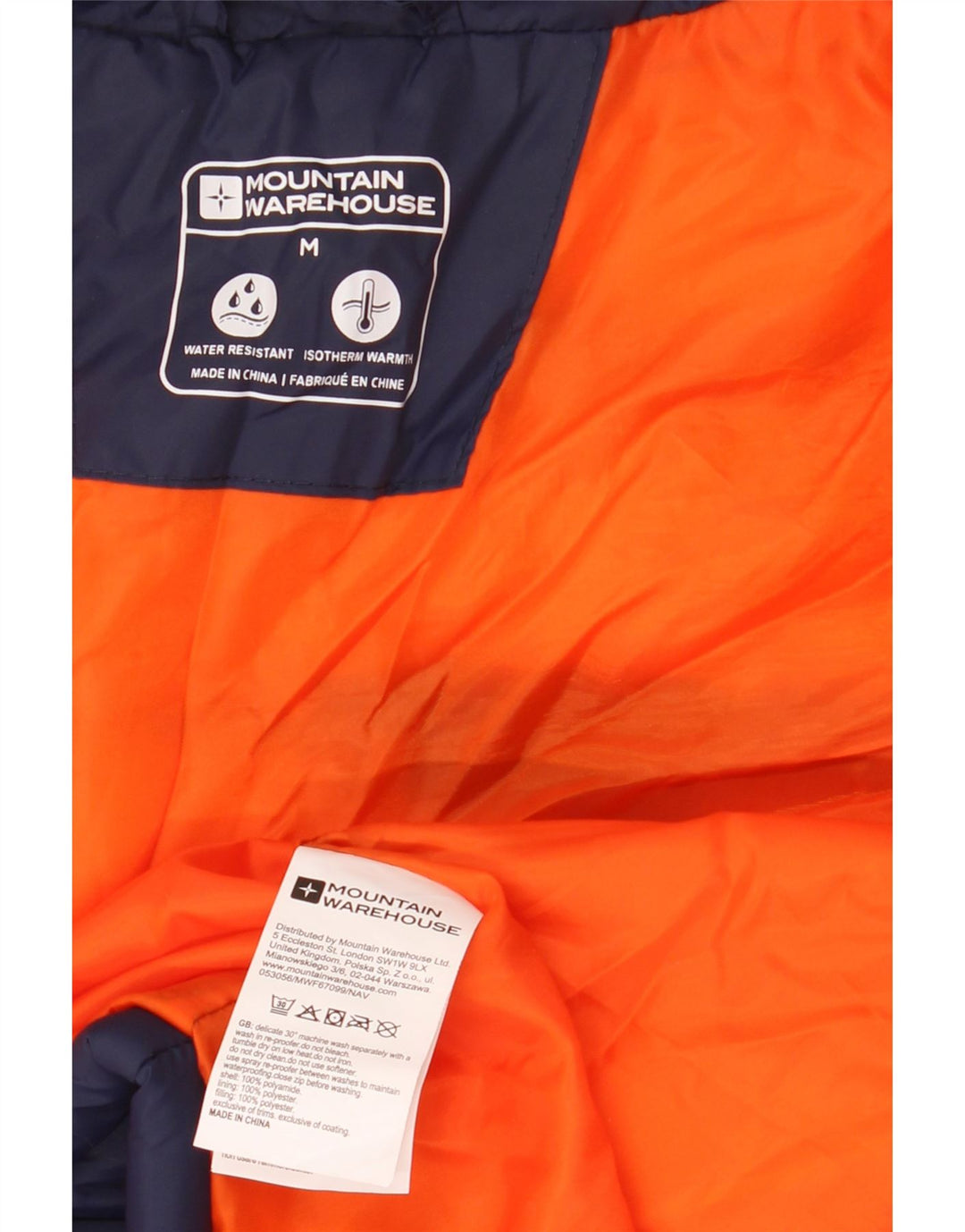 Męska wyściełana kamizelka Mountain Warehouse UK 38, średni granatowy poliamid