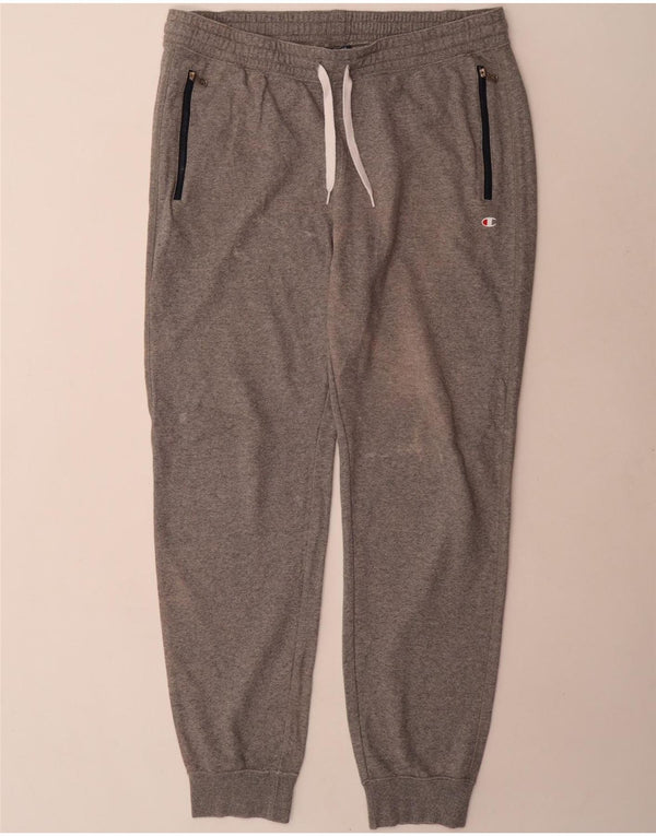 Champion Mens Tracksuit Trousers Joggers XL Grey Cotton