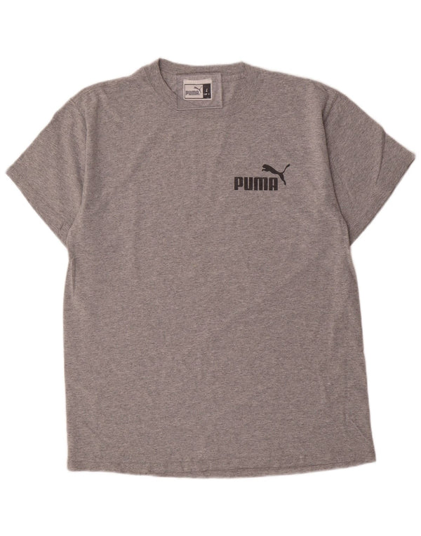 PUMA Mens Graphic T-Shirt Top Large Grey