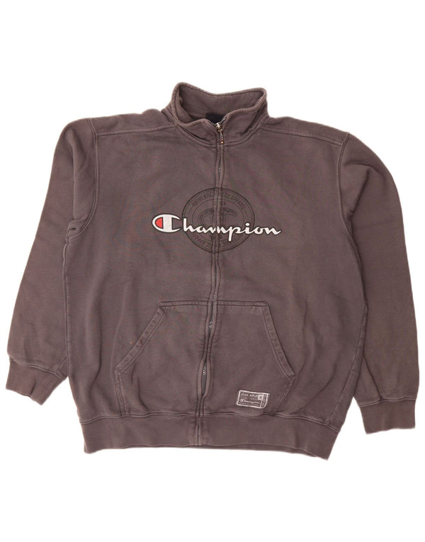Męska kurtka dresowa Champion Graphic 2XL Szara bawełna