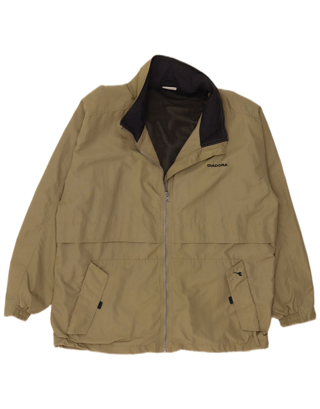 Męska kurtka przeciwdeszczowa DIADORA UK 42 XL Khaki, poliamid