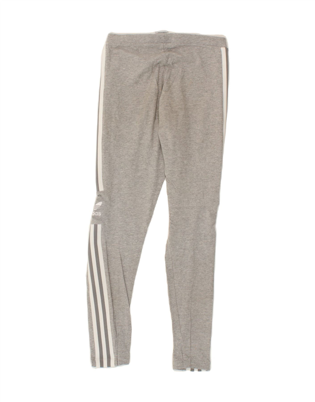 ADIDAS Womens Graphic Leggings UK 10 Small Grey Cotton Vintage Adidas and Second-Hand Adidas from Messina Hembry 