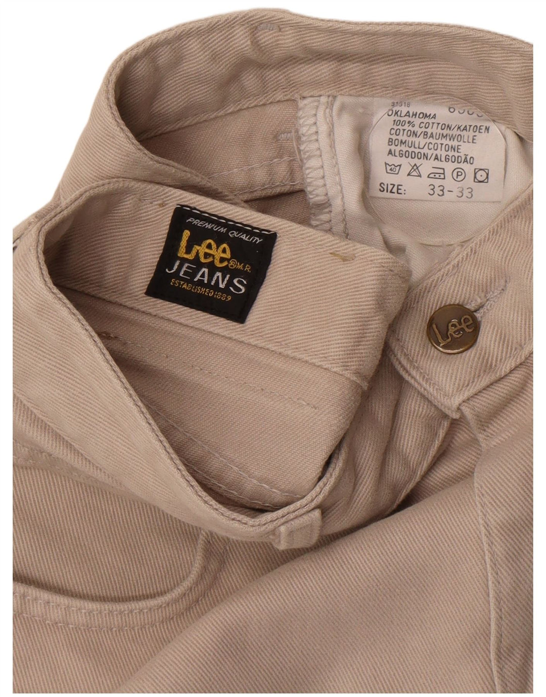Męskie jeansy Lee Oklahoma Tapered W33 L33 Szara bawełna
