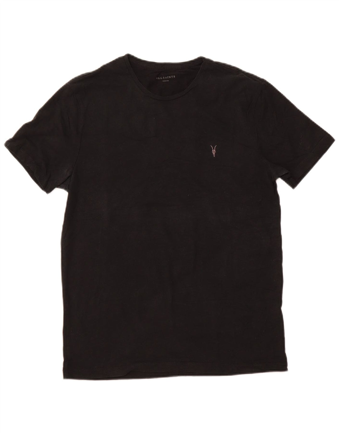 T-shirt męski ALL SAINTS, średni czarny, bawełniany