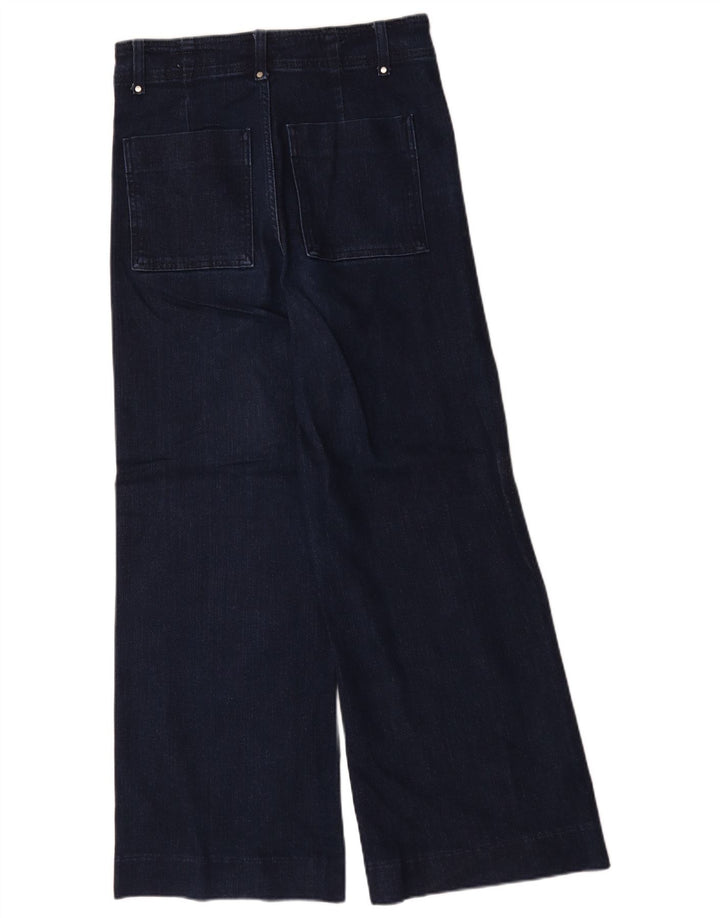 Damskie jeansy z szeroką nogawką Zara EU 40 Medium W30 L30 Granatowe