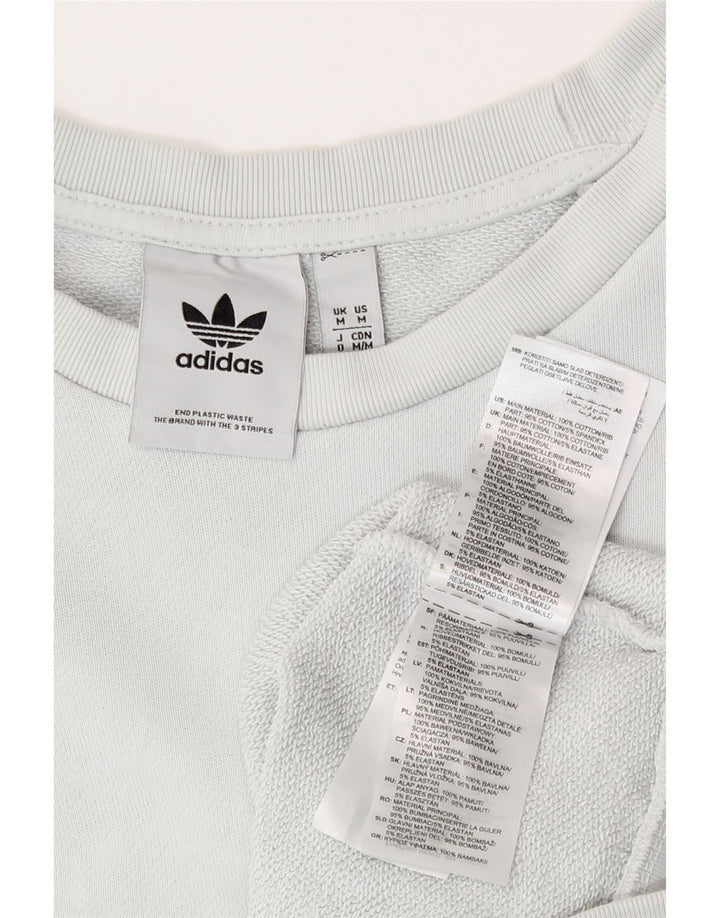Adidas Męska Bluza Sweter Średni Niebieski Bawełna