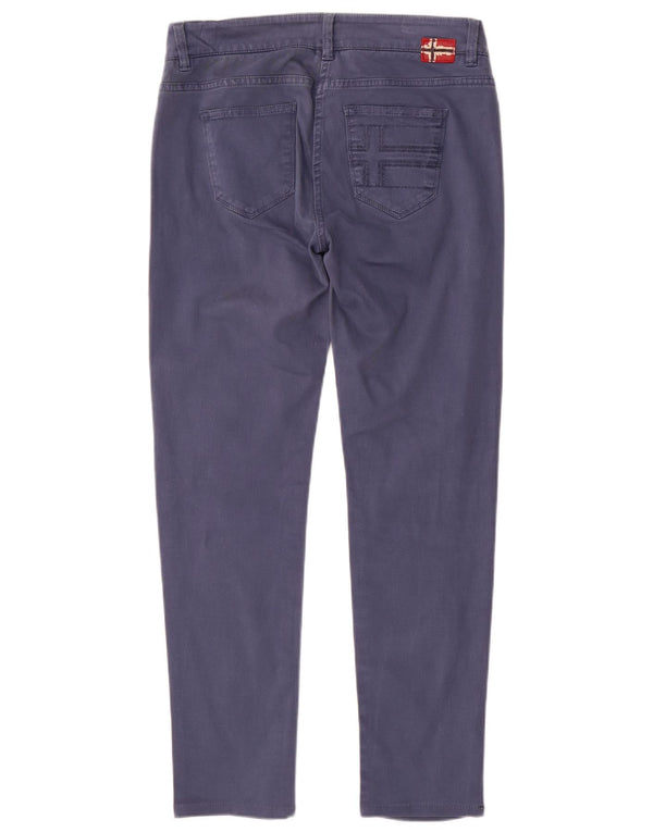 Spodnie damskie Napapijri Slim Casual IT 42 Medium W30 L29 Niebieska bawełna