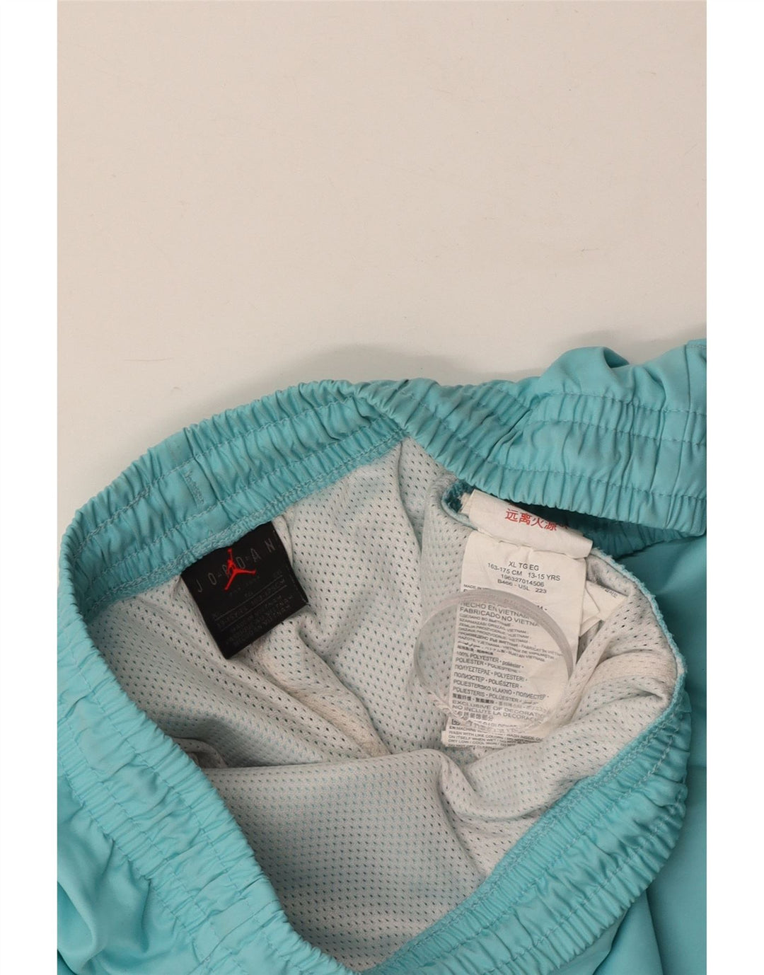 Spodenki kąpielowe chłopięce JORDAN 13-14 lat XL, niebieskie, poliestrowe