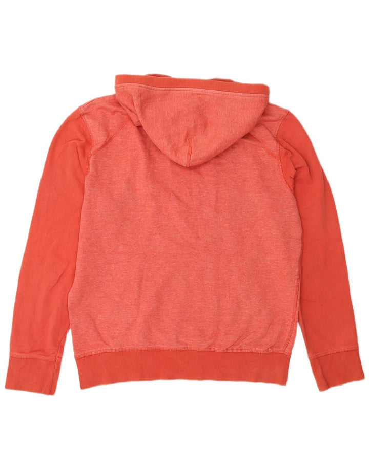 Męski sweter z kapturem Jack & Jones z grafiką, zapinany na guziki, średni czerwony poliester