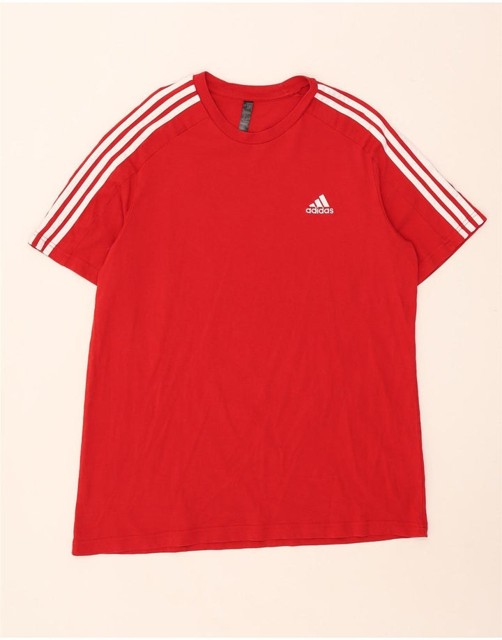 T-shirt męski ADIDAS, duży, czerwony, bawełniany