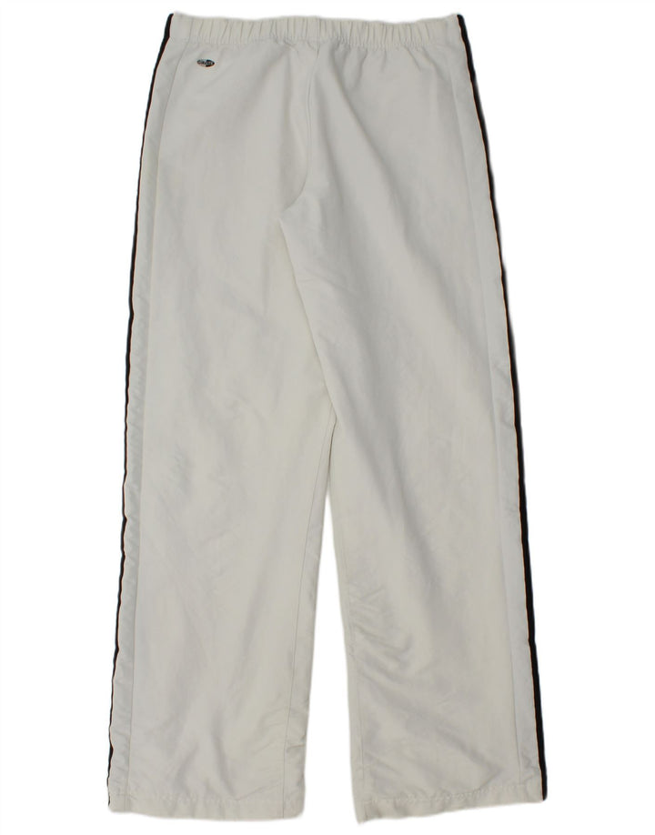 Wodoodporne spodnie damskie Adidas Climalite UK 10, małe, białe, poliestrowe