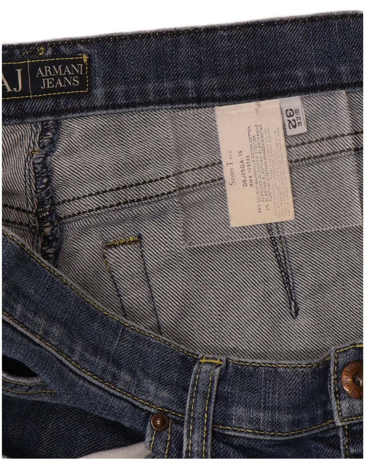 Męskie spodenki jeansowe Armani W32 Średni niebieski, bawełniany