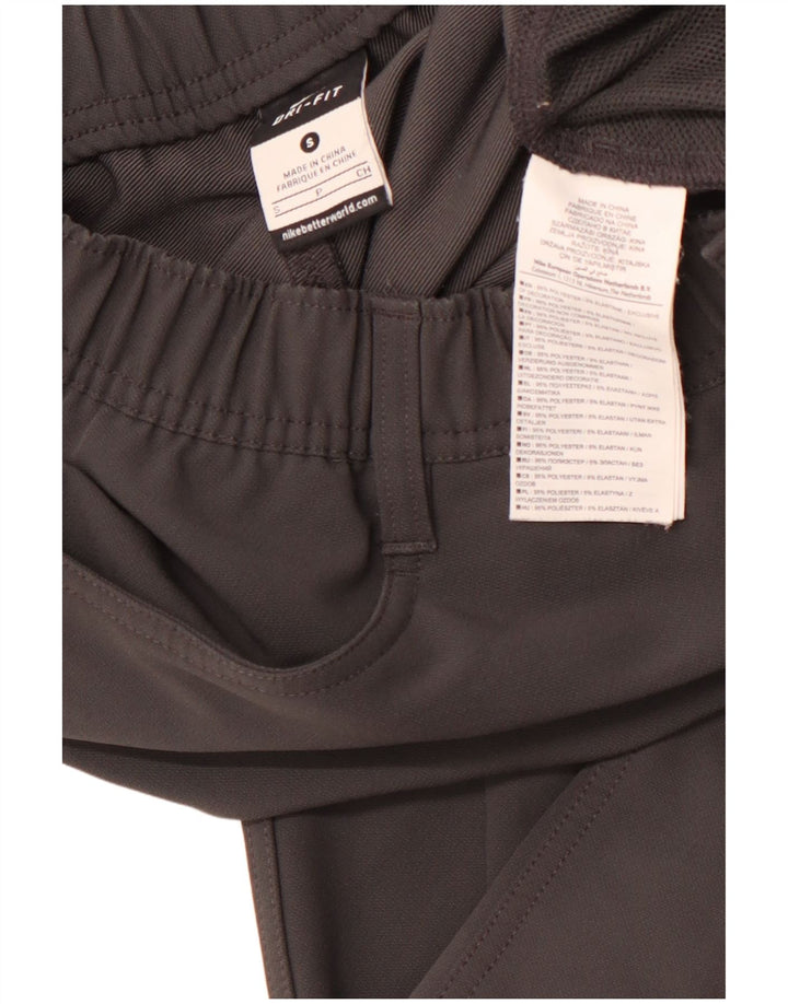 Męskie spodnie codzienne NIKE Dri Fit, proste, małe W27 L31, szary poliester