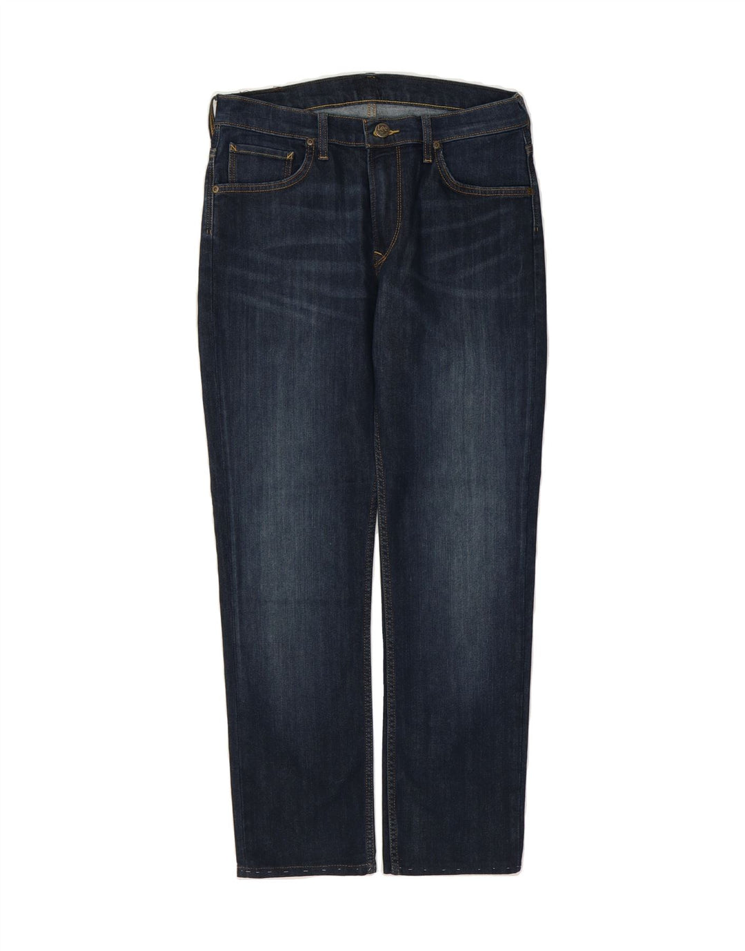 LEE Womens Rider Slim Jeans W32 L28 Navy Blue Vintage Lee and Second-Hand Lee from Messina Hembry 