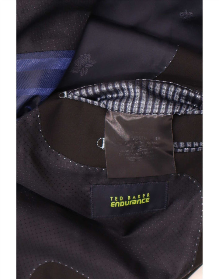 Ted Baker Męska marynarka zapinana na 2 guziki UK 44 2XL Czarna wełniana