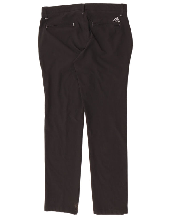 Męskie spodnie Chino Adidas Slim W32 L32 Czarny poliester