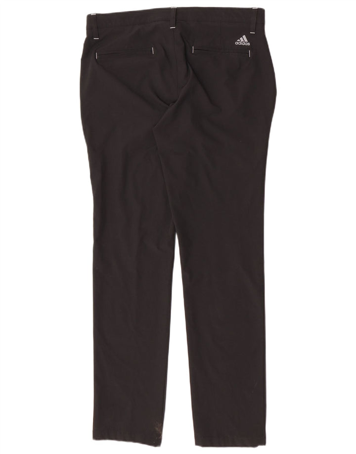 Męskie spodnie Chino Adidas Slim W32 L32 Czarny poliester