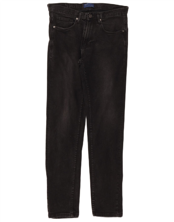 Męskie jeansy slim fit Zara EU 38 Small W30 L31 Czarna bawełna
