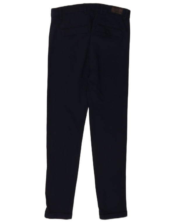 Spodnie męskie Zara Skinny Chino EU 38 Small W30 L29 Granatowe
