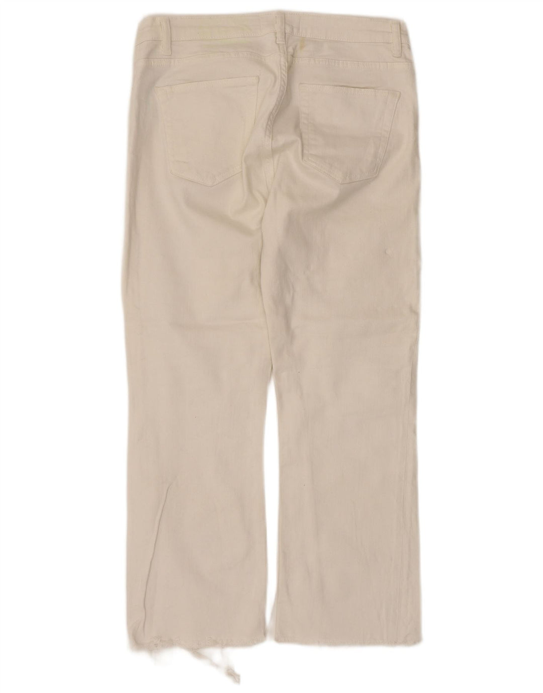 Damskie krótkie jeansy ZARA EU 40 Medium W30 L25 Biała bawełna