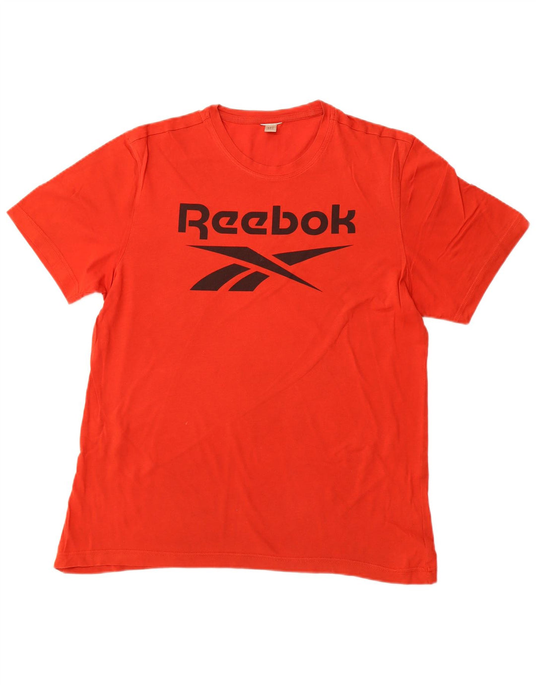 Męski T-shirt z grafiką REEBOK, średni pomarańczowy