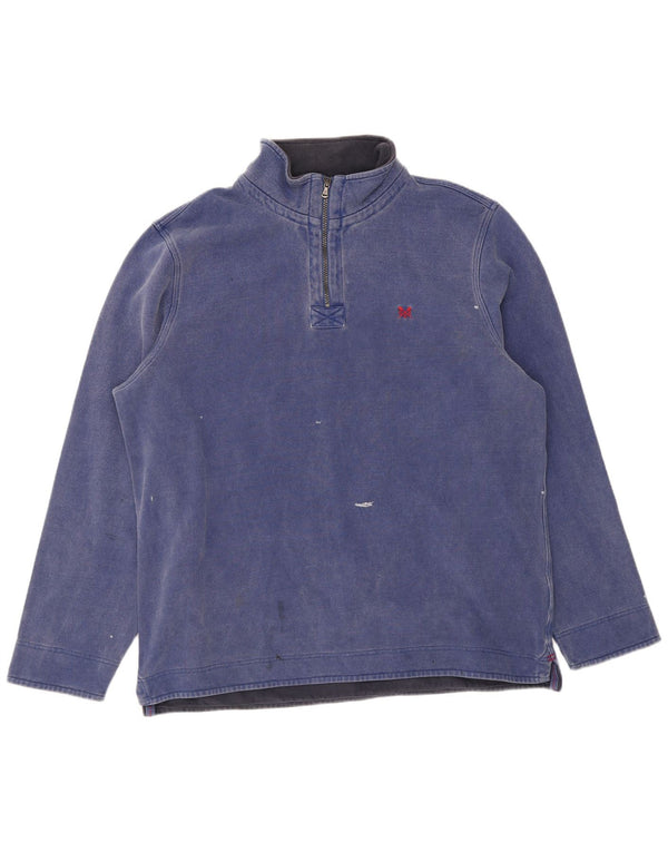 Crew Clothing Męska bluza z zamkiem błyskawicznym, 3XL, granatowa, bawełniana